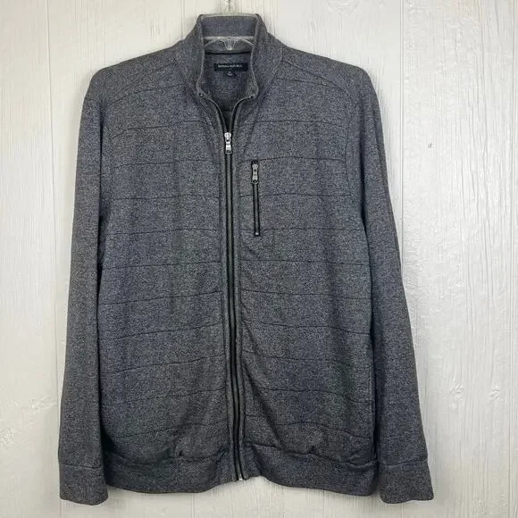 Banana republic lightweight jacket men’s XL full zip sweatshirt type mock collar - Picture 1 of 5
